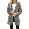IHUASU Women's Vintage Casual Solid Color Print Autumn Winter Long Sleeve Jackets & Coats Unique Design