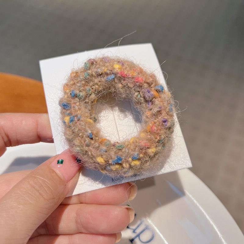 

Корейская резинка для волос в кофейном тоне Smiley - коллекция Осень/Зима