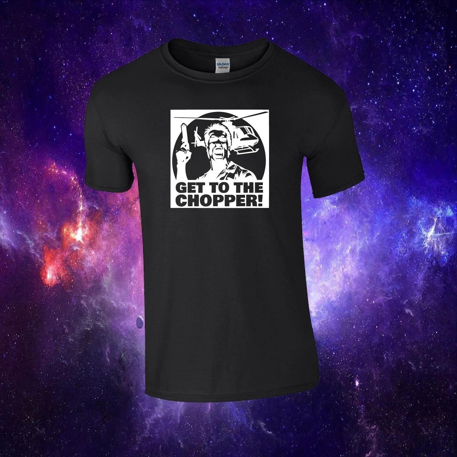 Get To The Chopper! Predator Inspired Adults/Kids Unisex Top T-shirt XL