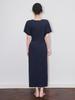 Aura Casual Round Neck Midi Dress – Women's Summer Style