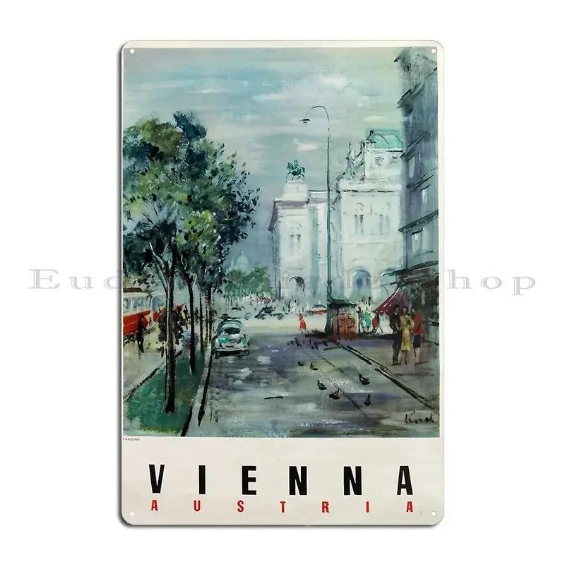Vienna Retro Poster Metal Plaque Poster Pub Designing Party Party Club Wall Mural Tin Sign Poster