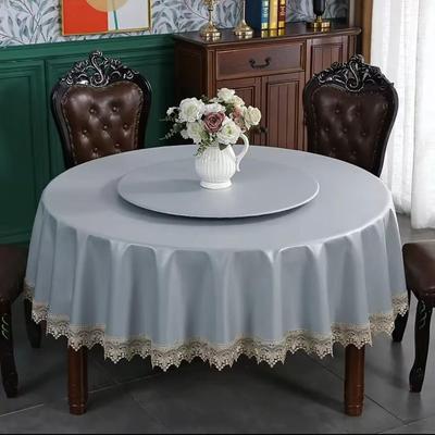 Elegante wasserdichte und verbrühsichere runde Tischdecke für Zuhause, Restaurant oder Hotel.