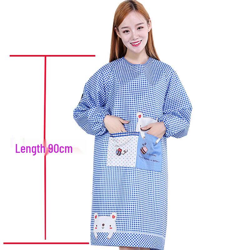 Korean Fashion Waterproof Long-Sleeve Apron