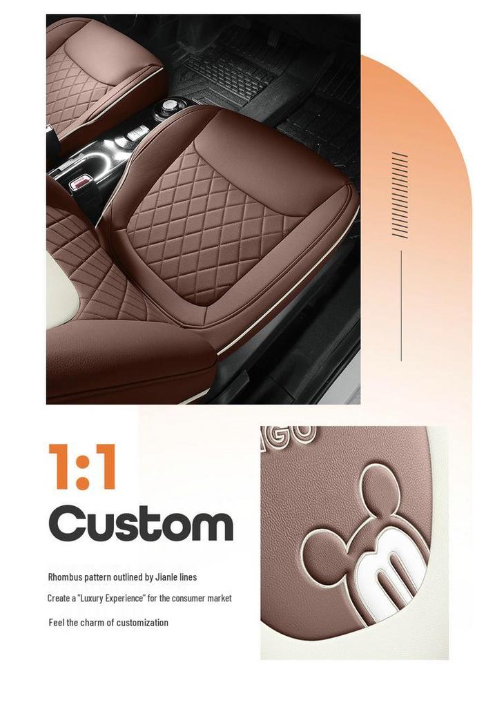 Wuling Bingo Car Seat Cover: Premium Leather, Full Coverage, All-Season Seat Cushion for Interior Upgrade