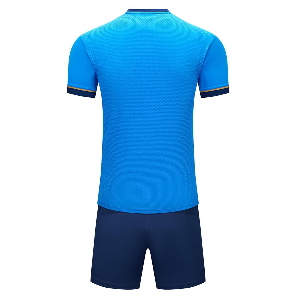 Kelme Men's Soccer Practice Set: Football Shirt and Pants (Blue, L)