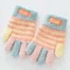 Children's Knitted Warm Full Finger Gloves