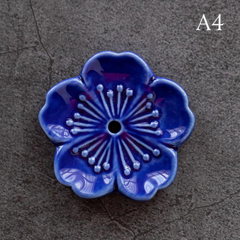 Cherry Blossoms Japanese Style Ceramic Incense Stick Home Bedroom Holder