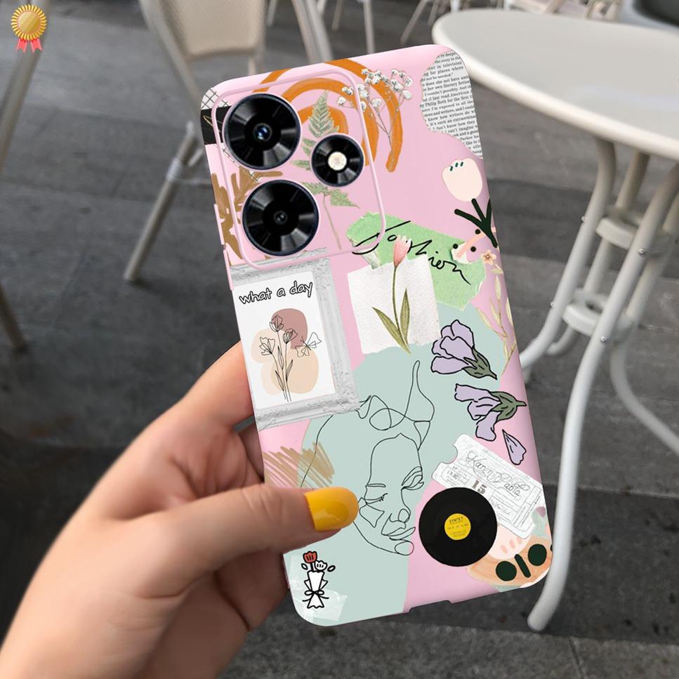For Infinix Hot 30 Play 30i 4G Case Cute Astronaut Painted TPU Silicone Shockproof Cover For Infinix Hot 30 Play 30i Phone Case