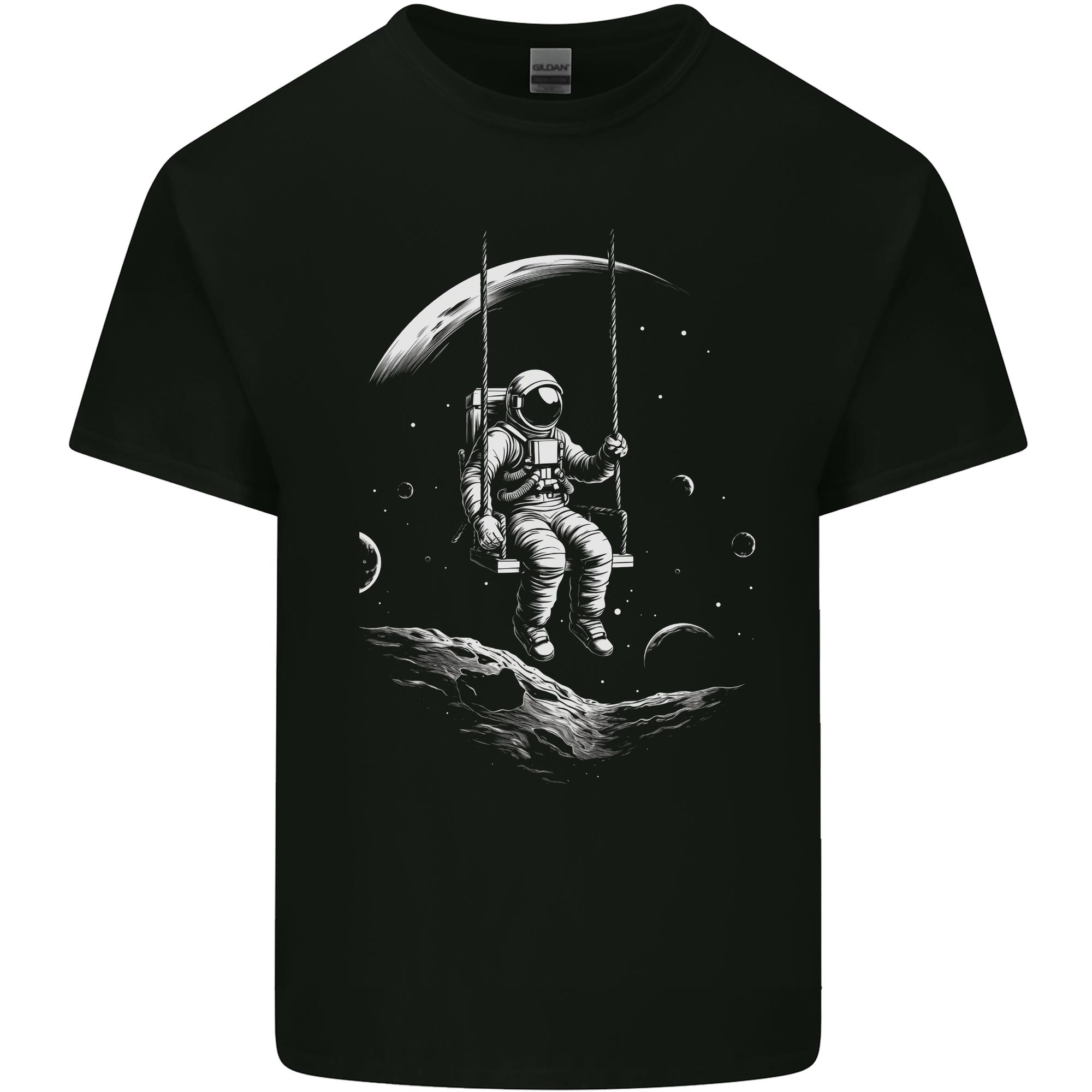 Space Swing Astronaut SpaceUnisex Moon Fantasy Unisexs Light Cotton TShirt S