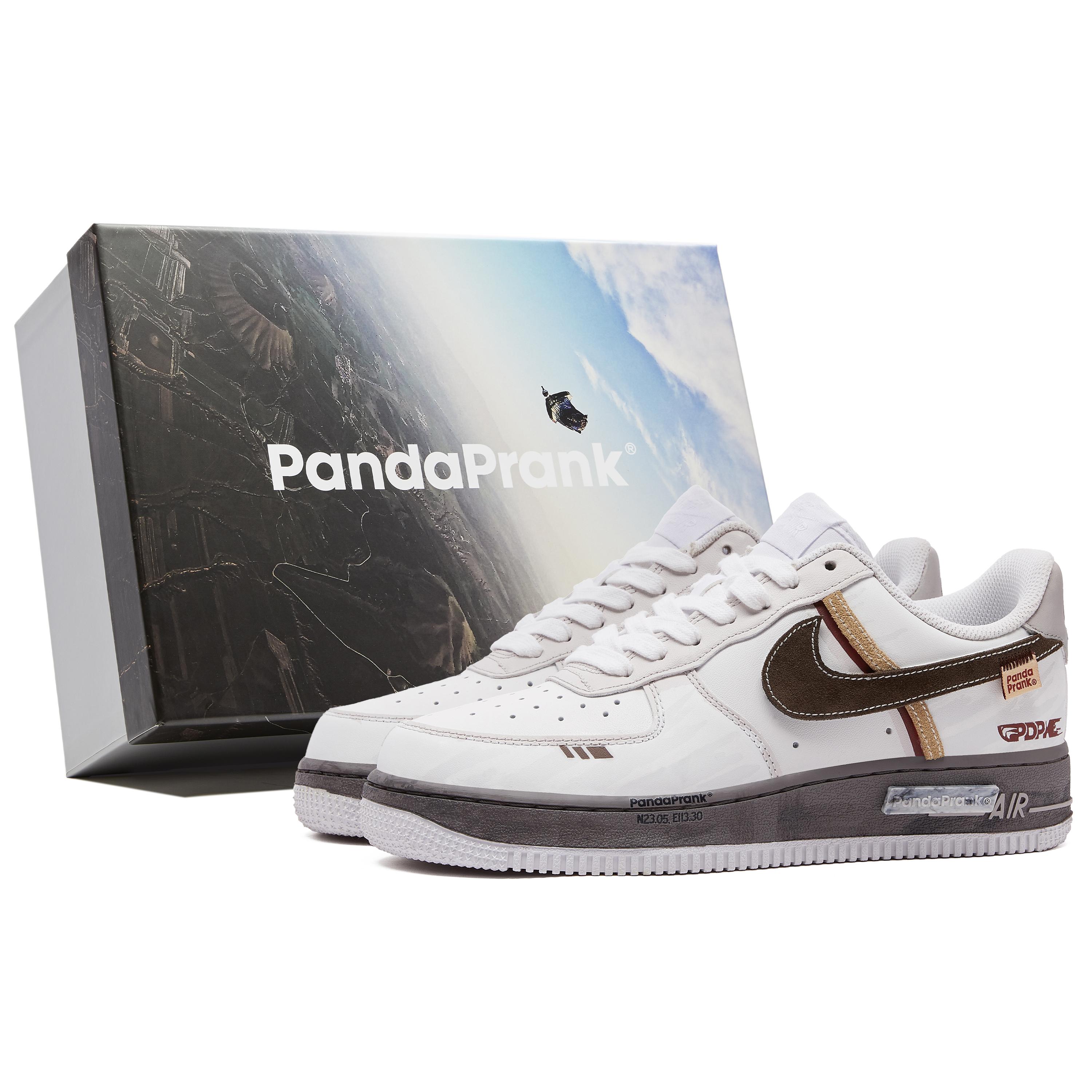

Nike Air Force 1 Impact Resistance Quick Dry Low top Skateboard Shoes Unisex White Brown CW2288-111(TeamH-S-BOX) 43