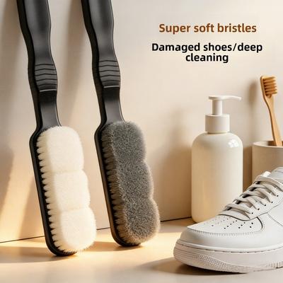 Soft Bristle Shoe Brush - Super Soft Shoe Cleaning Brush for Special Use. Mesh Surface. Suitable for Household Use. Does Not Damage Shoes.
