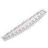 Piano String Gauge with Clear Scales Metal Measuring Ruler for Guitar Ukulele Stringed Instrument