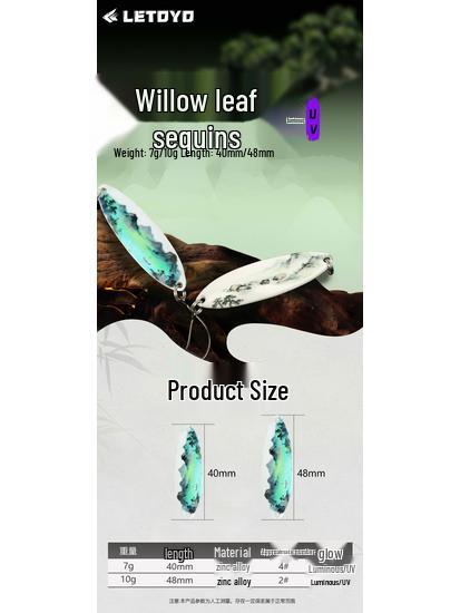 LETOYO UV Luminous 3D Printed Double-sided Trout and Asp Bait