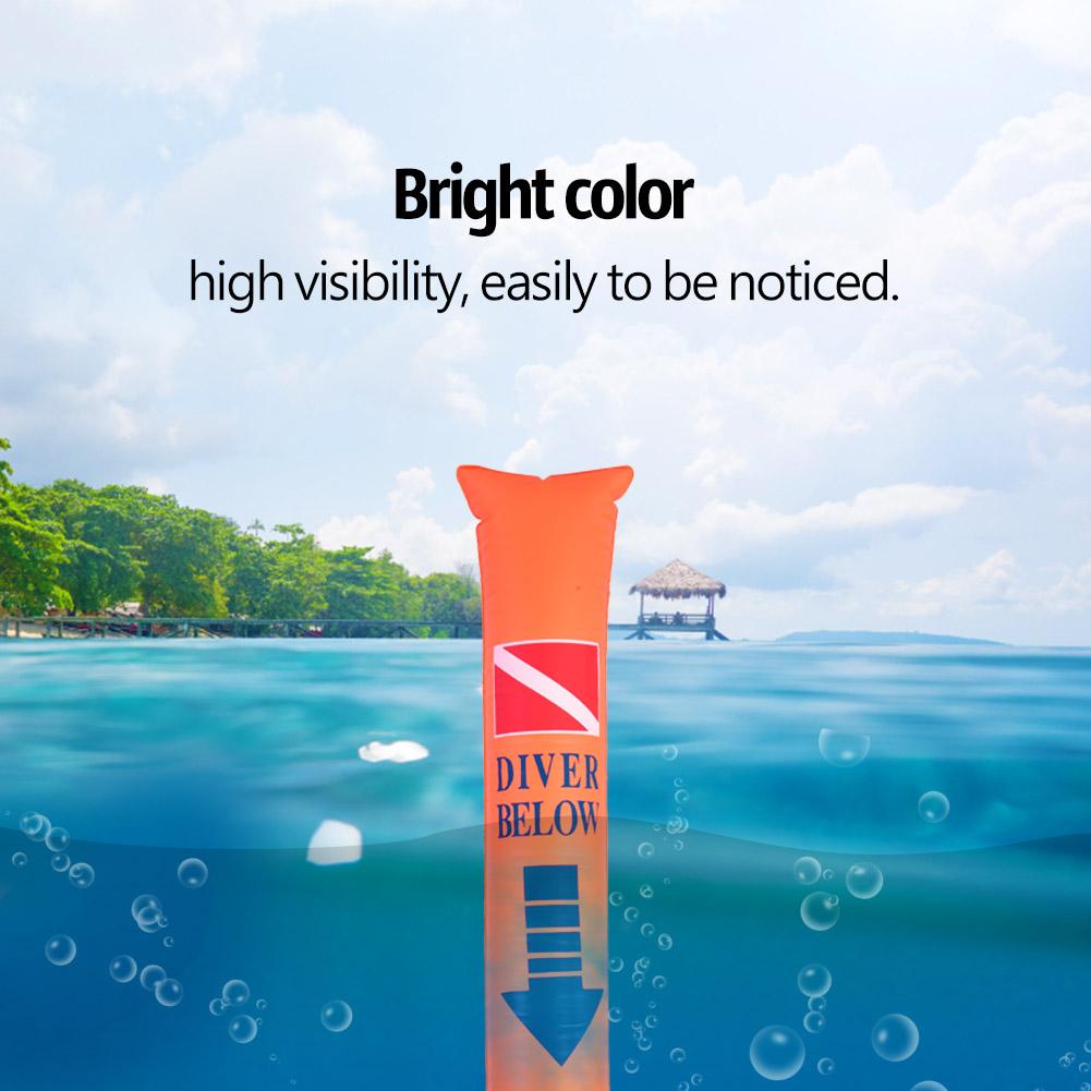 High Visibility Inflatable Scuba Diving Surface Signal Marker Buoy with Storage Bag