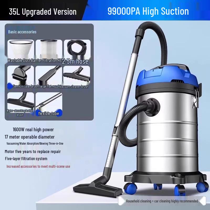 Leistungsstarker Staubsauger mit hoher Saugkraft für Zuhause, Auto und gewerbliche Nutzung