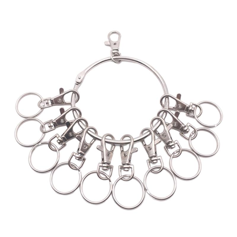 Großer runder Reifen Schlüsselorganisator Tragbare Metallringe Schlüsselhalter Management Schnelles Aufhängen Schlüsselanhänger Schlüsselring Langlebig
