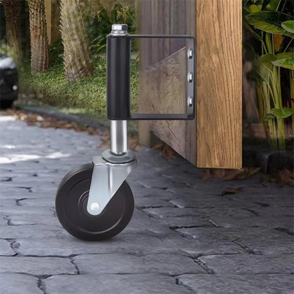 Suppress Vibration 360° Rotate Gate Wheels With Brake Gate Caster Wooden Gate and Fence