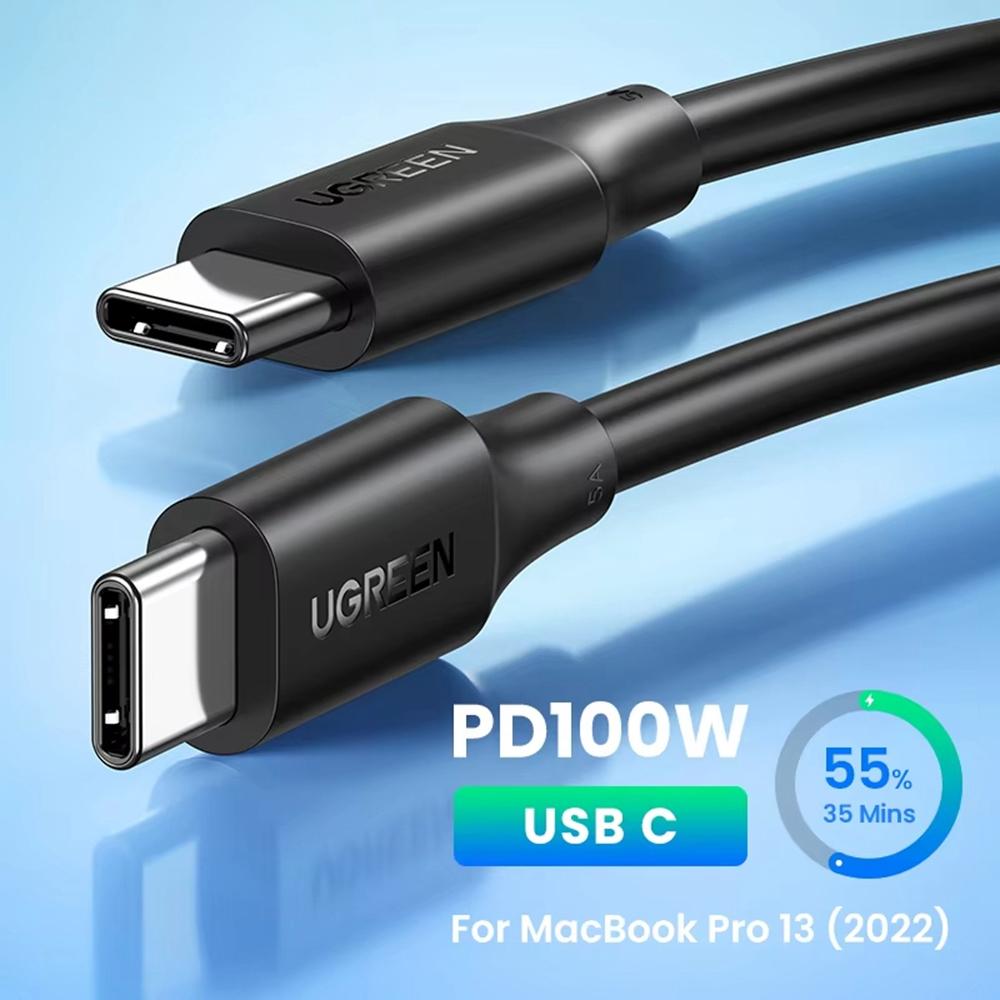 UGREEN 15176 1m PD 100W Fast Charging USB C To USB C Cable for iPhone/Macbook/iPad Data Wire