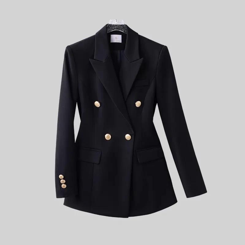 Damen Anzugjacke Frühling Herbst Professioneller Damen Blazer Mantel Vielseitig Elegant Damen Schlanke Oberbekleidung