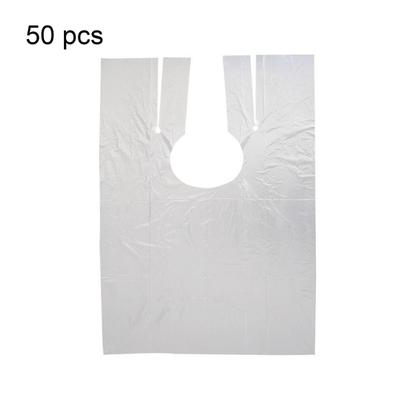 50Pcs Household Anti-staining Disposable Barber Cape Hairdressing Apron Supplies