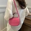 Trendy Medium Size Pu Saddle Bag With Soft Structure Perfect For Daily Casual Use