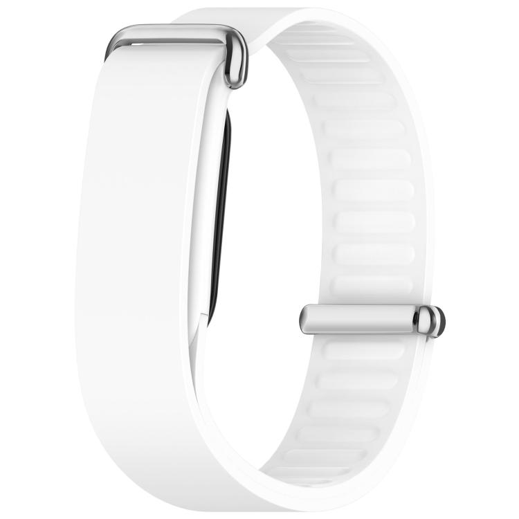 Metal Buckle Wave Texture Silicone Watch Band for Google Fitbit Air Replacement Strap