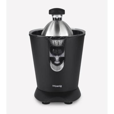 Citrus Juicer - HKOENIG - AGR82 - Electric - 160 W - Quiet Appliance - Matte Black and Stainless Steel