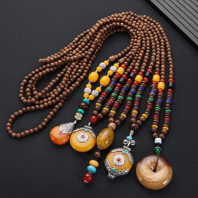 Charm Buddhist Clavicle Chain Ethnic Bodhi Personality Necklace Bead Necklace Fashion Jewelry Nepal