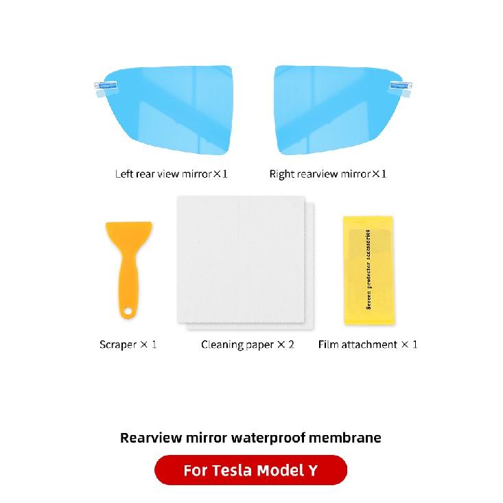 

Для Tesla Model 3 Model Y зеркало заднего вида дождевая пленка HD оконное стекло противотуманная наклейка для автомобиля Tesla Model Y Mirror
