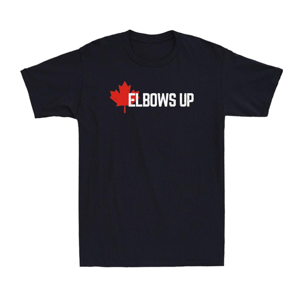 Elbows Up Canada True North Strong and Free Proud Canadian Vintage Men s T-Shirt XXL