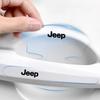 8Pcs Car Door Handle Bowl Anti-Scratch Sticker Anti-Collision Strip for Jeep Wrangler Grand Cherokee Compass Auto Accessories ALU1
