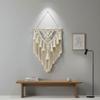 Woven Wall Tapestry Nordic Design Boho Tapestry Boho Wall Hanging Wooden Rod Tassel Details