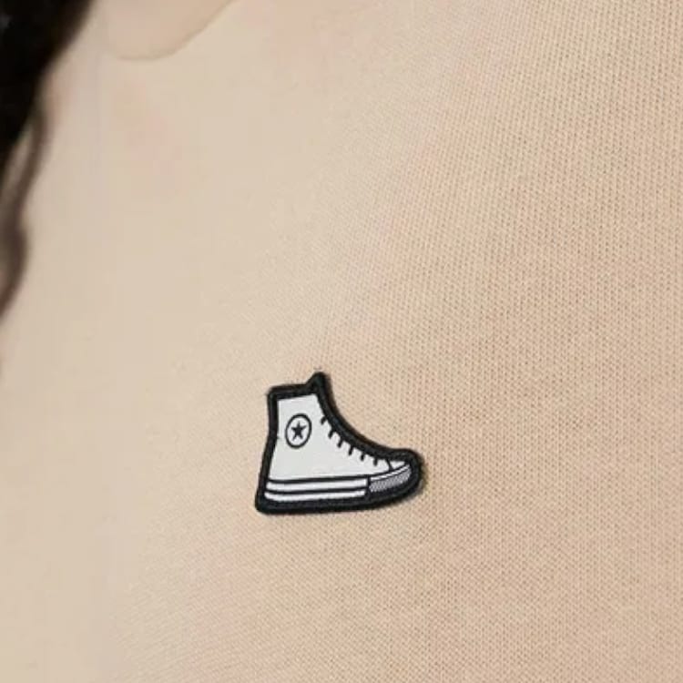 Converse SNEAKER PATCH T Shirt Unisex Khaki 10025397-A09