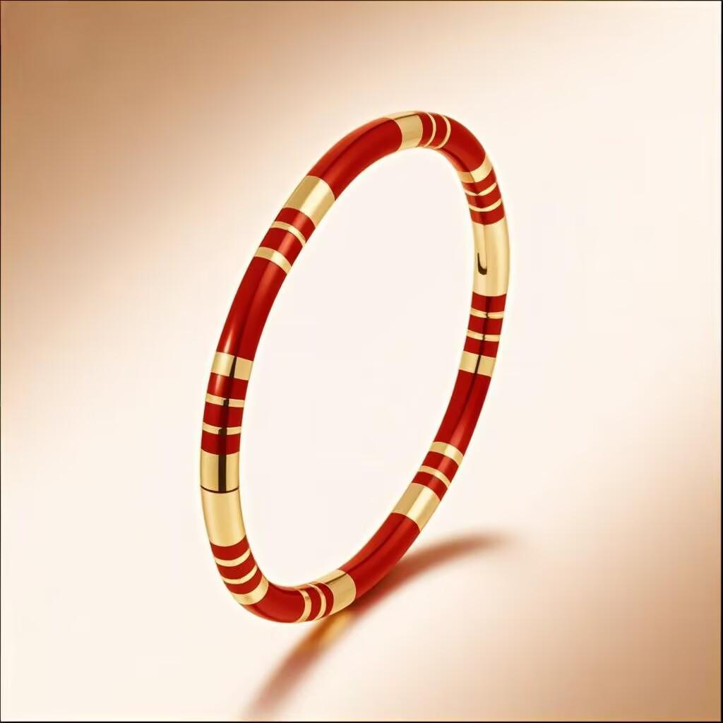 European & American Stainless Steel Women's Titanium Bracelet - Colorfast, Niche Fashion, High-End Feel