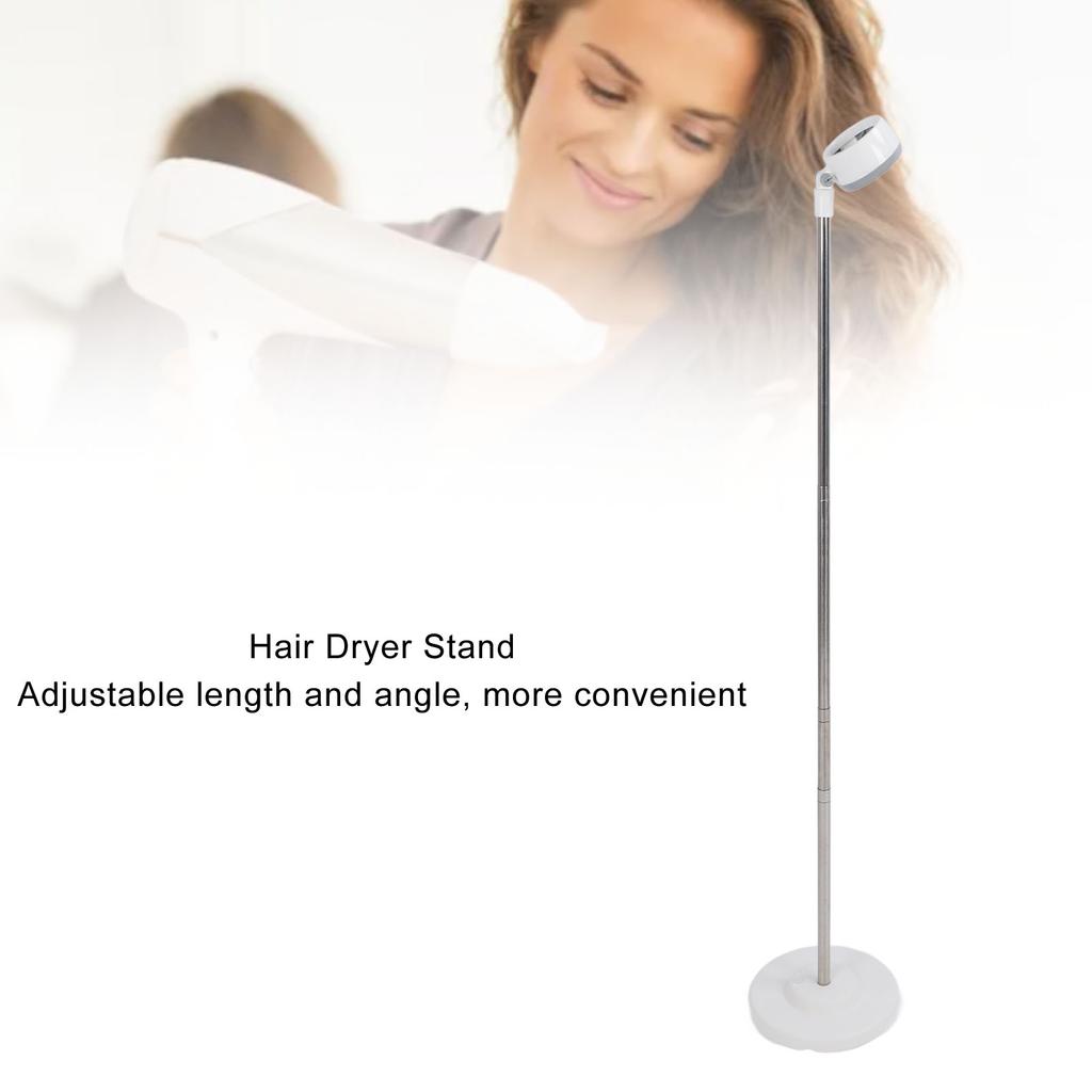 Hair Dryer Stand 35?140cm Telescopic Adjustable Angle Floor Table Stand Blow Dryer Holder