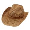 1Pc Panama Soft Straw Hat For Men Women Summer Breathable Travel Beach Hats Solid Wide Brim Sunscreen Hat