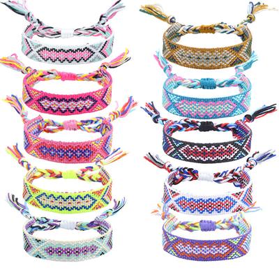 Handmade Braided Bracelet Colourful Tassel Lucky Friendship Hand Rope Factory Stock
