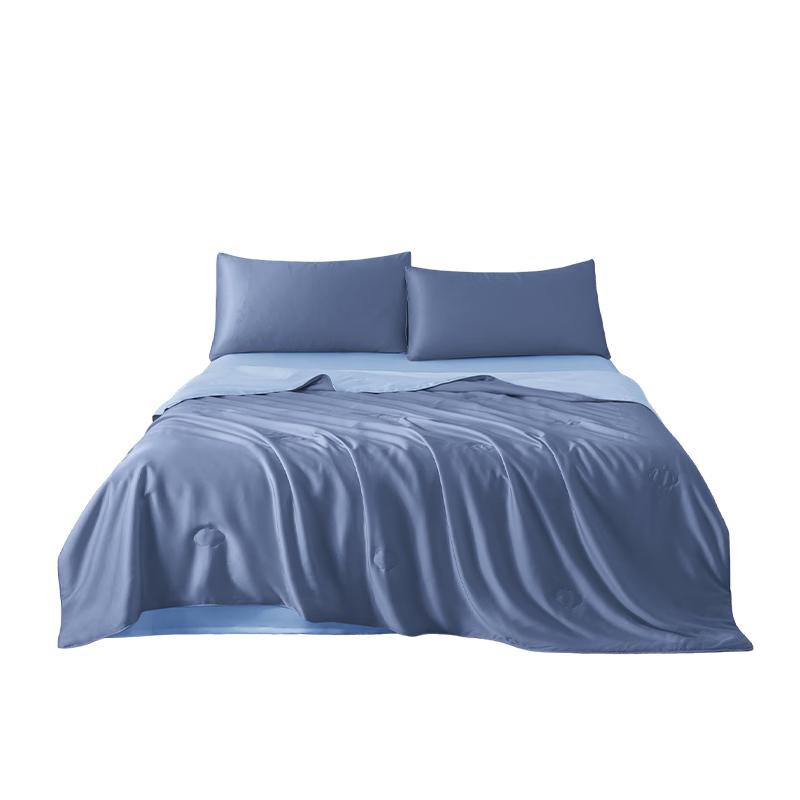 Jingdong Jingzao 100% Silk & Tencel™ Washable Quilt 1.5m Single синий драгоценного камня