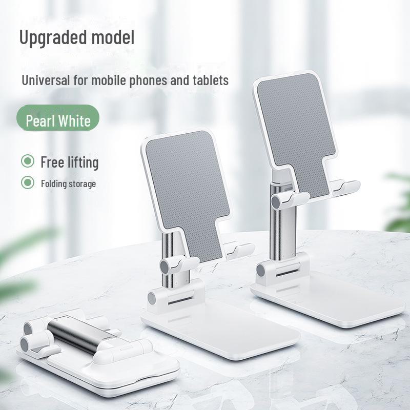 

Регулируемая портативная складная подставка для мобильного телефона - универсальный настольный держатель для мероприятий и подарков с возможностью нанесения логотипа sponge weighted version жемчужина белый