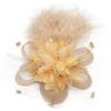 Feather Hair Clip Cocktails Elegant Flower for Girl Party Hair Headwear