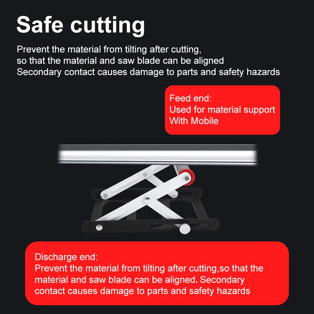 Adjustable Cutting Machine Support Frame Material Support Rack Cutting Lift Platform Bracket Workbench Lift
