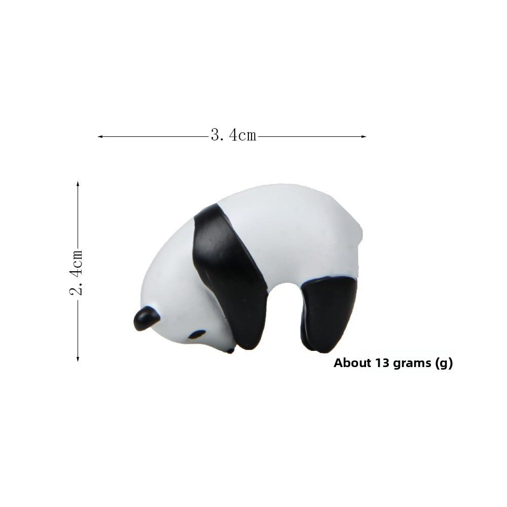 Wall Cartoon Cute Climbing Posture Panda Mini Model Ornament For Decoration Cup