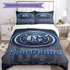 Fc Schalke 1 Personalizza il tuo nome Set Biancheria da Letto Copripiumino Traspirante con Federe Decorazione per la Casa Regalo di Compleanno