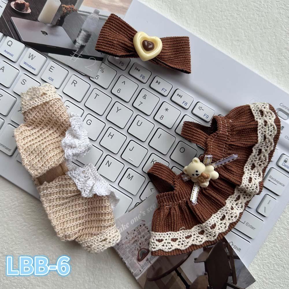 

1 set Replacement Sitting Labubu Doll Clothes Collection 17cm Plush Doll s Clothes Kids Girls Toys Style 6