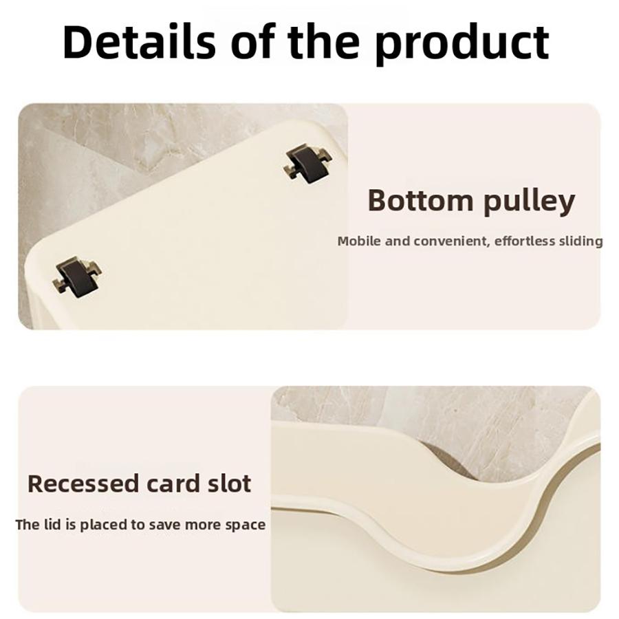 Plastic Organizer Bins, Tall Under Sink Organizer with Handle for Kitchen, Bathroom Pantry Kitchen Organizers Storage Baskets