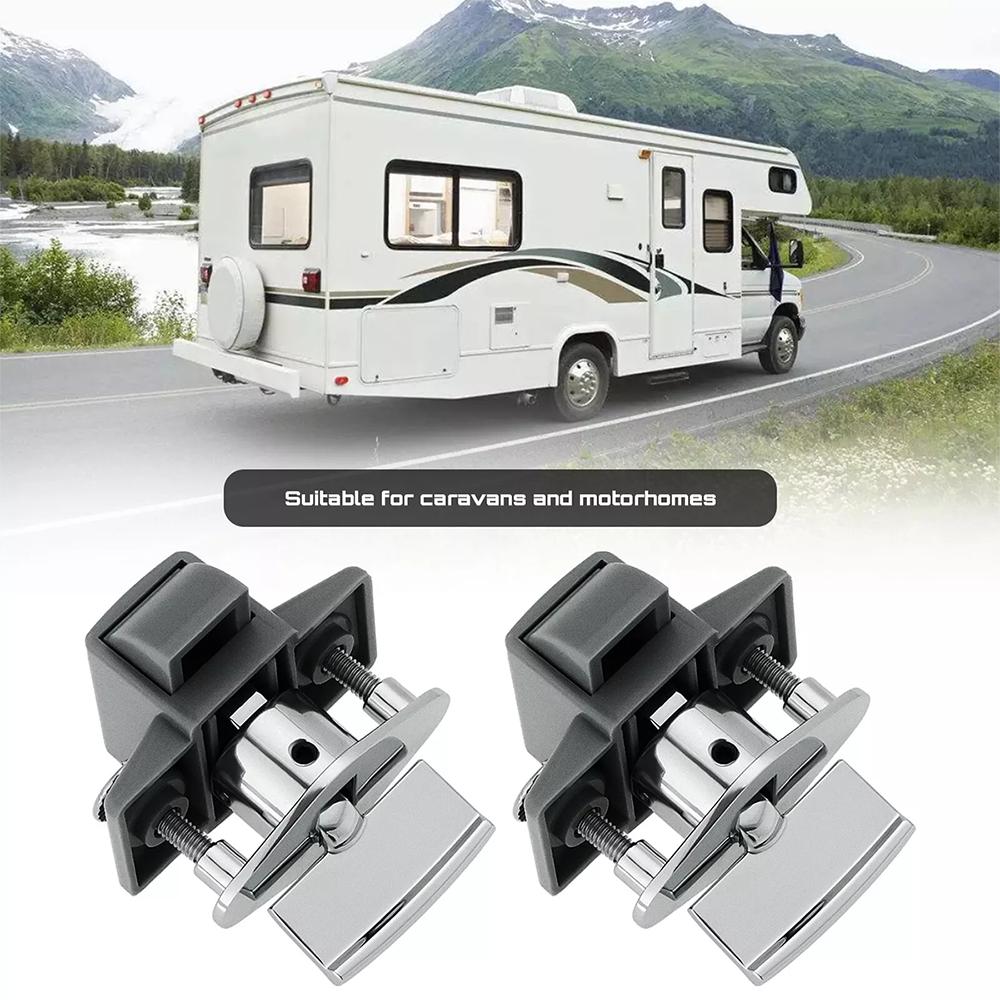 Caravan Motorhome Drawer Or Locker Door Release Catch RV Lock Button Paddle Lock RV Accessories