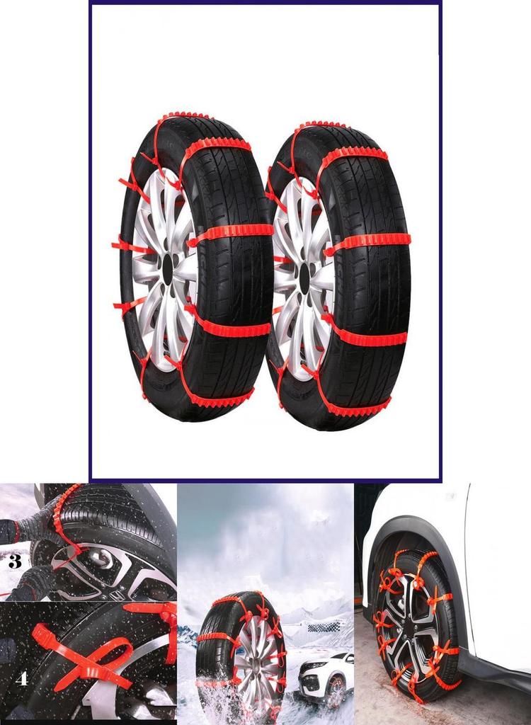 Durable And Versatile 1pcs Car Truck Suv Thick Tendon Snow Anti-skid Tire Chains