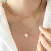 European & American Trendy Multi-layer Freshwater Pearl Pendant Necklace for Women