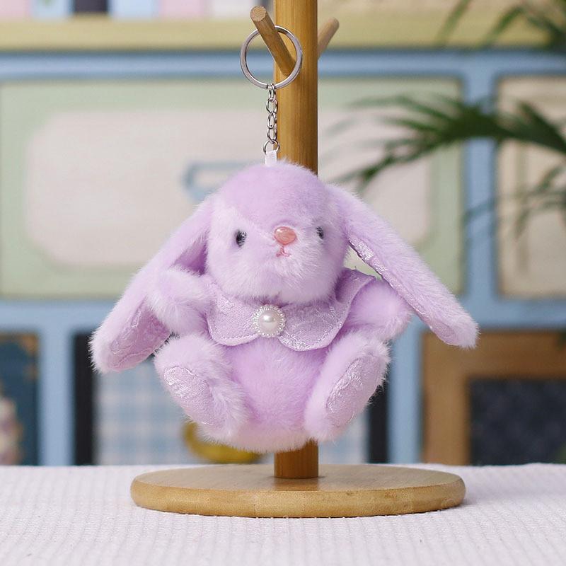 Creative Mini Bunny Plush Toy With Hanging Decor For Kids And Collectors