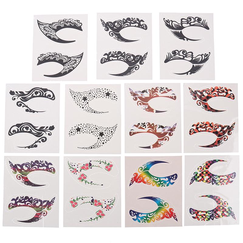 Cadılar Bayramı Makyaj Göz Geçici Dövme Yüz Yüz Transferi Etiket Güzellik Kaynağı